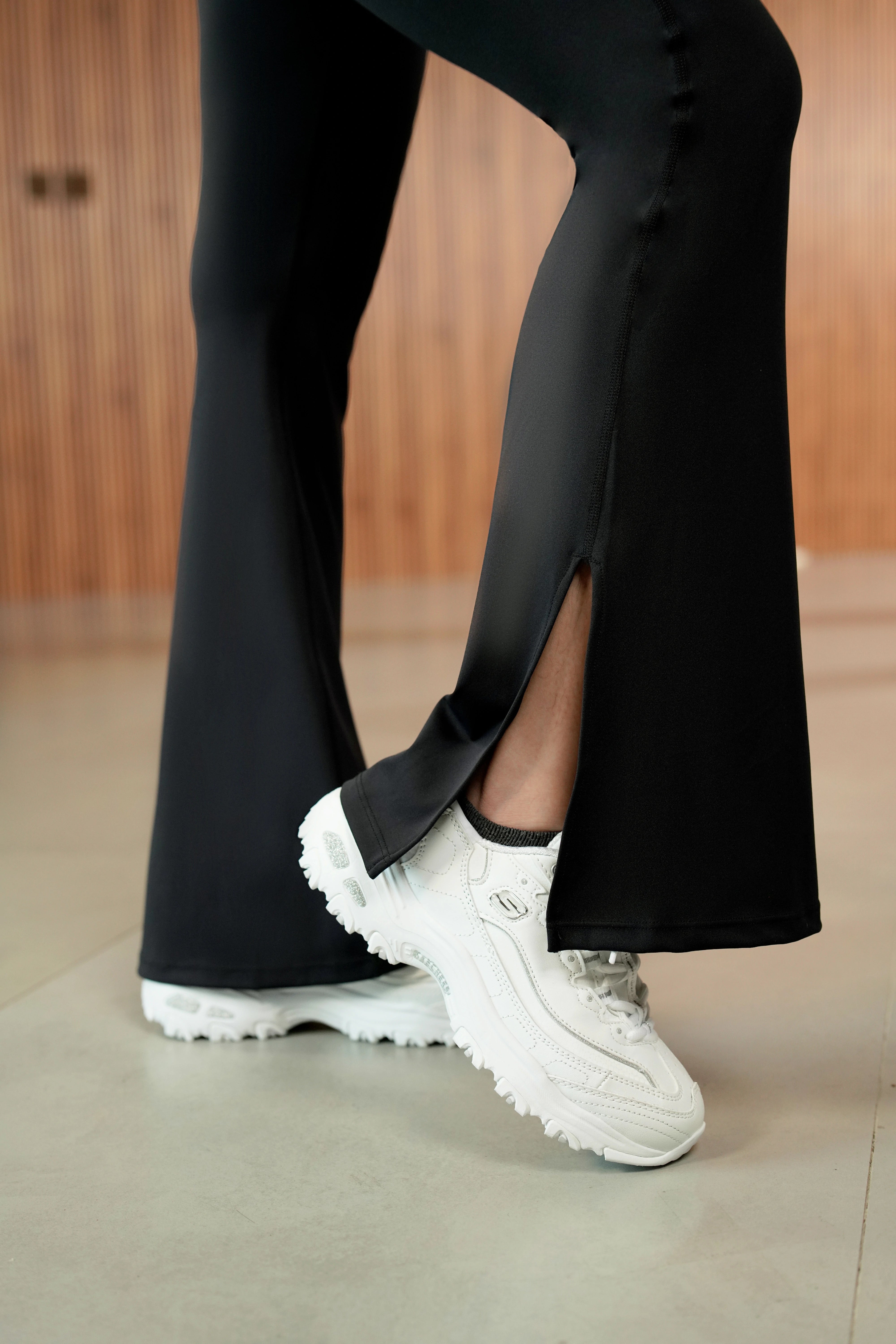 YVONNE Flared Slit Legging Long Pants