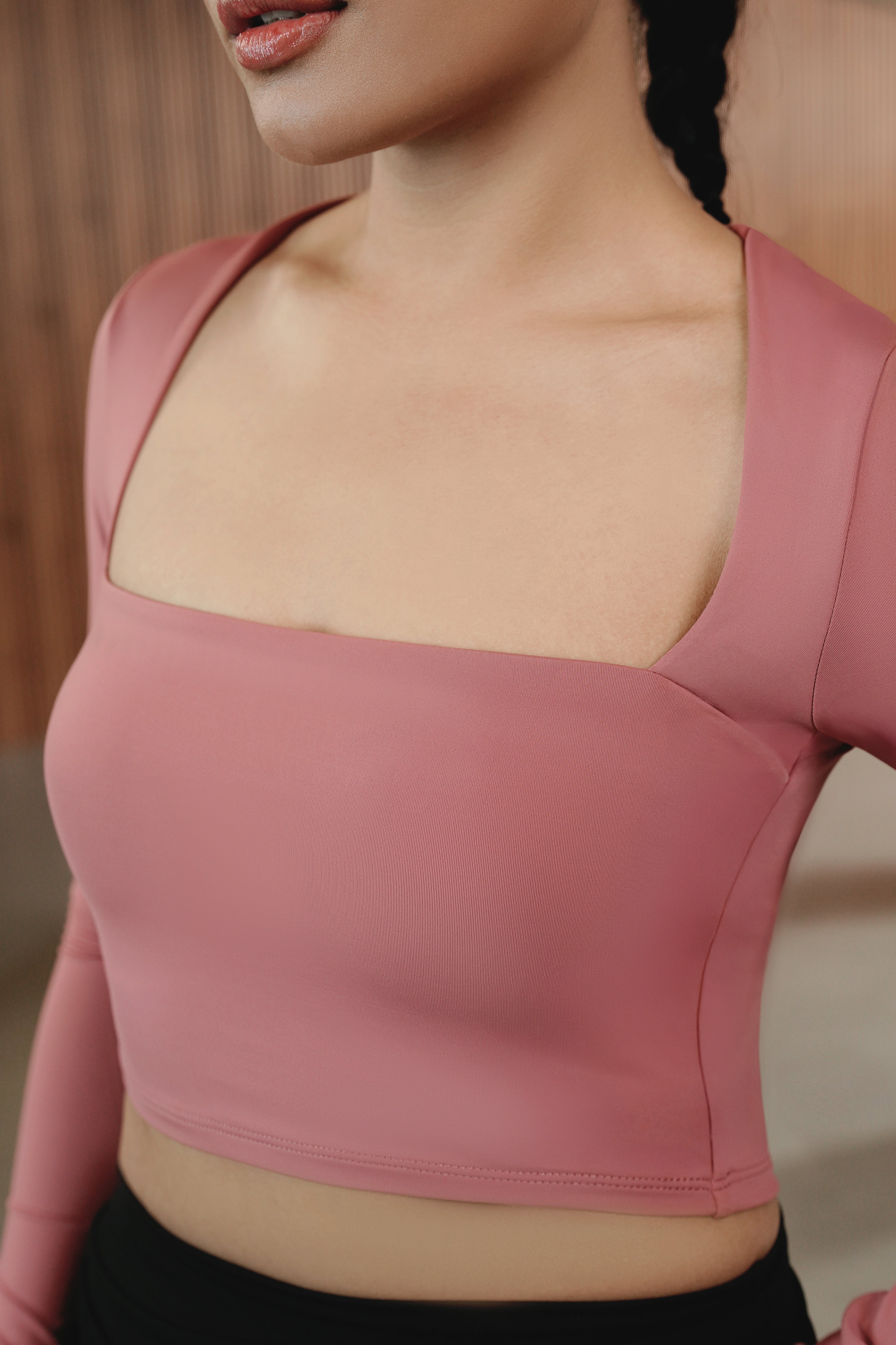 YEME Square Neck Crop Top