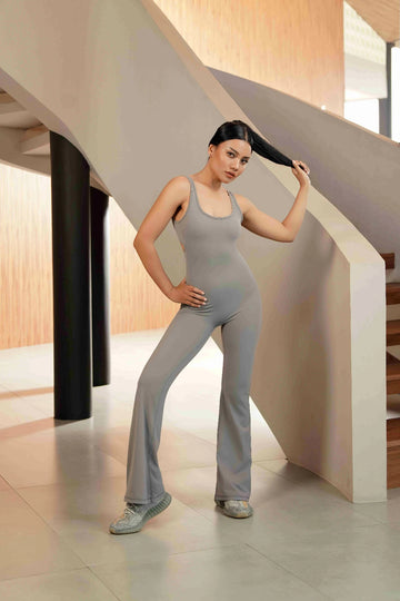 YARI Flared Backless Bodysuit